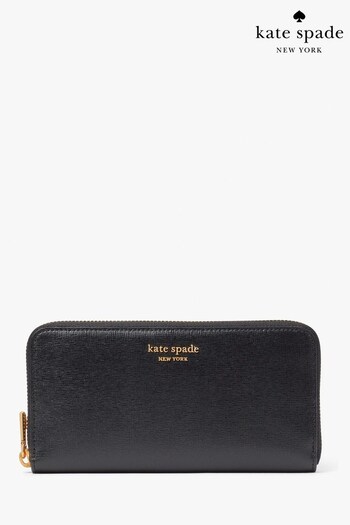 kate spade new york Black Saffiano Leather Continental Wallet (183483) | £195