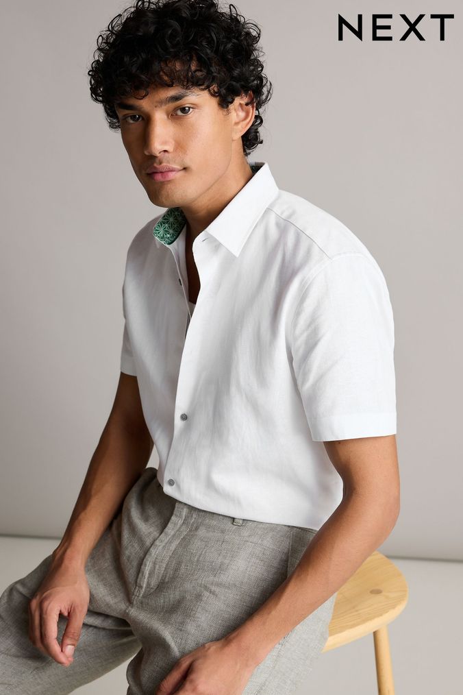 Next white linen top hotsell
