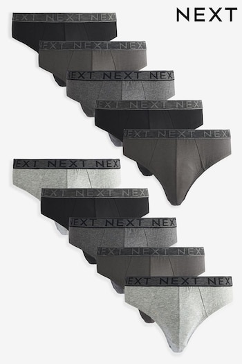 Grey 10 pack Briefs (184033) | £50