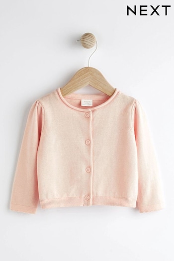 Pink Baby Knitted Cardigan (0mths-2yrs) (184182) | £7.50 - £8.50
