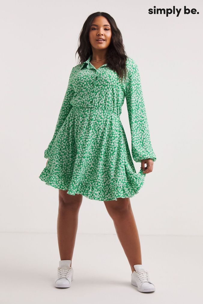 Buy Women s Simply Be Mini Green Dresses Online Next UK