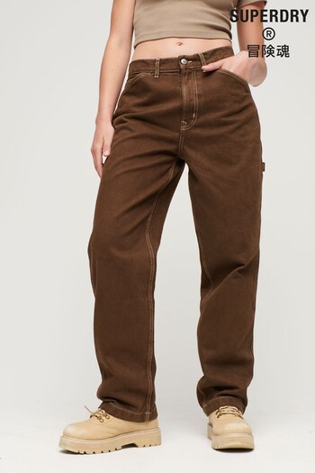 Superdry Brown Contrast Carpenter Jeans Men (185252) | £60