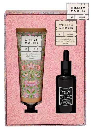 William Morris At Home Forest Bathing Intensive Body Care Set (Body Cream 100ml & Body Oil 45ml) (185469) | £18
