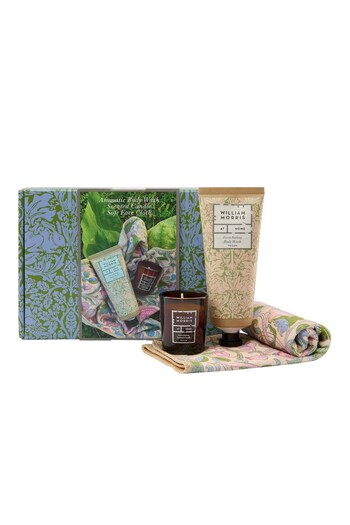 William Morris At Home Forest Bathing Refresh Reset (Candle 30g, Body Wash 100ml, Face Towel) (185480) | £20