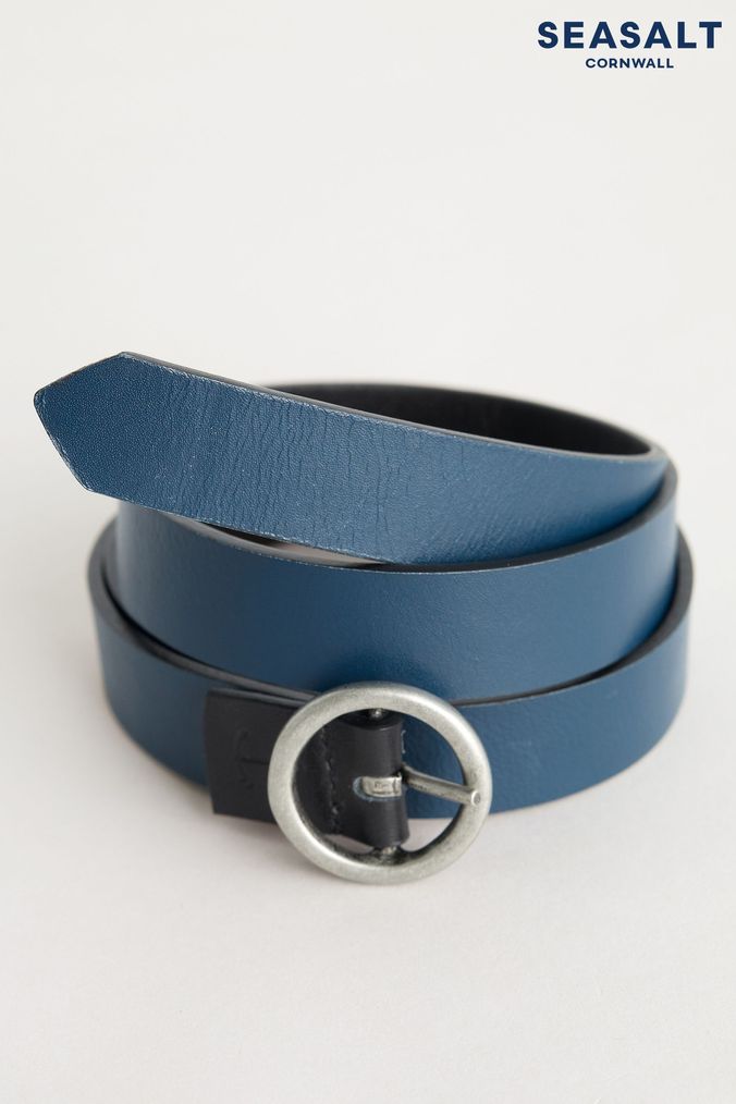 Royal blue belt womens sales