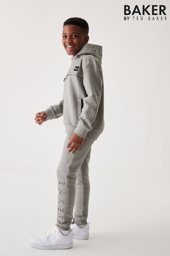 Baker by Ted Baker Grey Embossed kids Hoodie and Jogger Set (186074) | £45 - £52