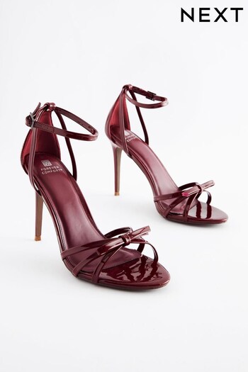 Red Forever Comfort® Barely There Bow Stiletto Sandals (186404) | £35