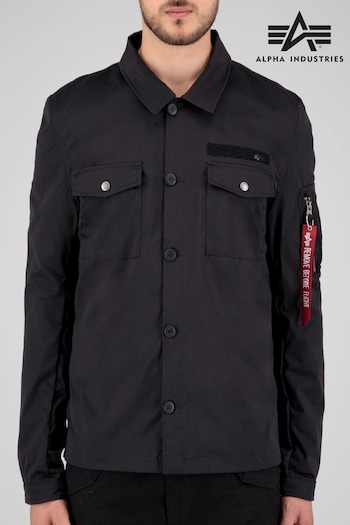Alpha Industries Black Overshirt Jacket (186573) | £145