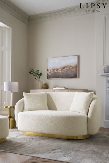 Lipsy Off White Snug Boucle Laurel 2 Seater Sofa (186627) | £875