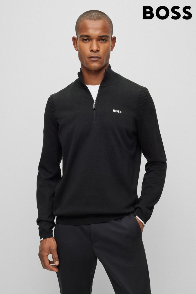 Hugo boss deals half zip jumpers