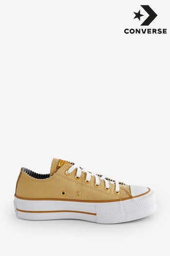 Converse Yellow Lift Chuck Ox Trainers (186766) | £80
