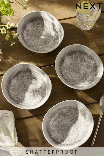 Natural Country Glazed Dinnerware Set of 4 Bowls (186801) | £18