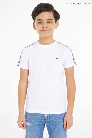 Tommy Hilfiger Kids Tape White T-Shirt (186852) | £22 - £26