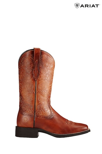 Ariat Brown Round Up Remuda Western Boots (187022) | £165
