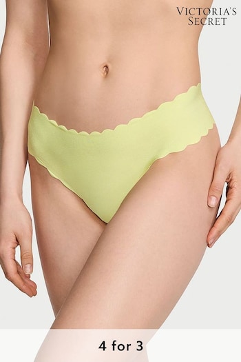 Victoria's Secret Citron Glow Yellow Scallop Thong Knickers (187445) | £9