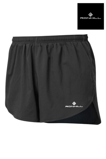 Ronhill Mens Core Racer Running Black Shorts (187500) | £30