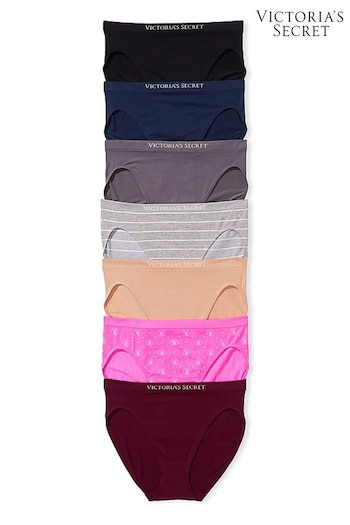 Victoria's Secret Black/Blue/Grey/Nude/Pink/Red Brief Knickers Multipack (187605) | £35