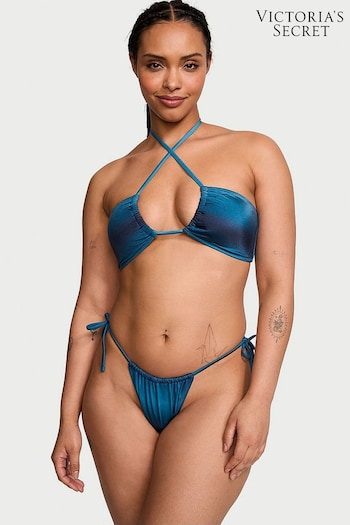 Victoria's Secret Blue Ombre Halter Swim Bikini Top (187676) | £25