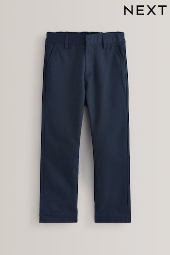 Navy Regular Waist School Formal Straight Trousers (3-17yrs) (187766) | £9 - £16
