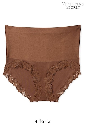 Victoria's Secret Mousse Nude Lace Trim Brief Shaping Knickers (188095) | £20