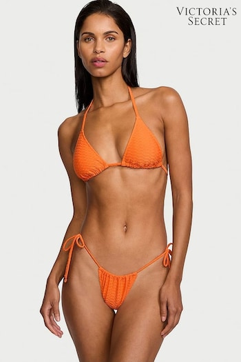 Victoria's Secret Sunset Orange Fishnet Triangle Swim Bikini Top (188138) | £29