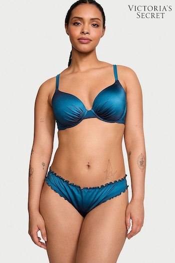 Victoria's Secret Blue Ombre Push Up Swim Bikini Top (188158) | £35