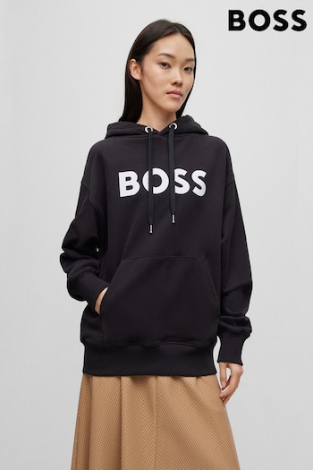 BOSS Black Large Logo French Terry Overhead Hoodie (188171) | £179