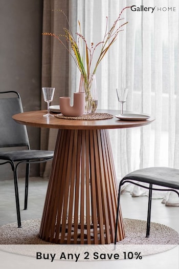 Gallery Home Natural Benton Slatted Dining Table (188409) | £610