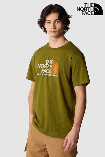 The North Face Green Mens Rust 2 Short Sleeve T-Shirt (188595) | £30