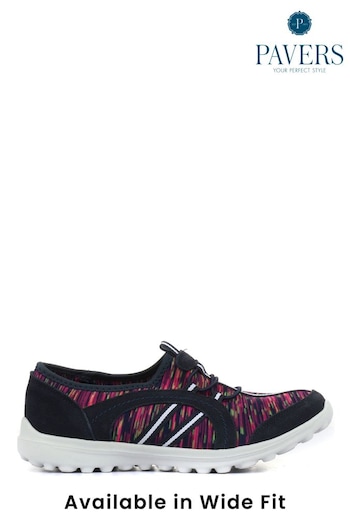 Pavers Ladies Wide Fit Lightweight Slip-On Trainers (188606) | £33