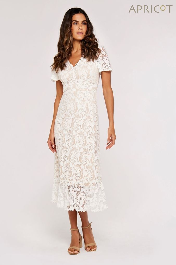 Casual white lace dress 2025