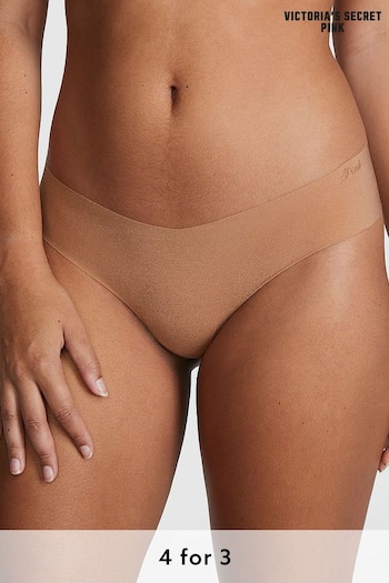Victoria's Secret PINK Toffee Nude Thong No Show Knickers (189266) | £9