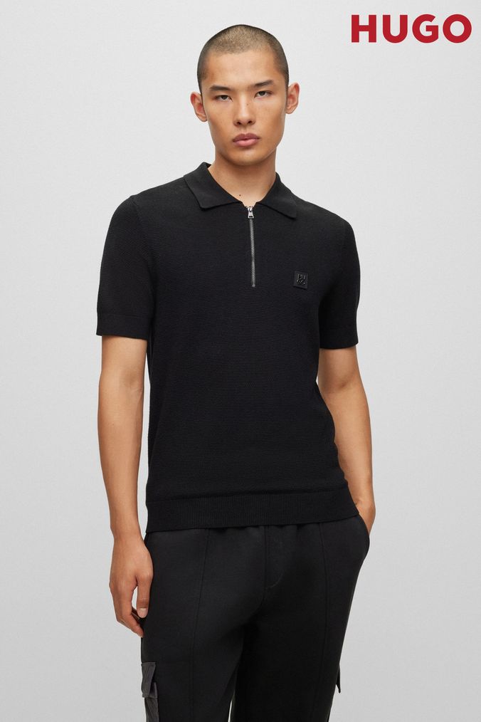 Black polo hugo shop boss