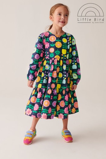 Little Bird by Jools Oliver Navy Long Sleeve Floral Dress (189736) | £28 - £34