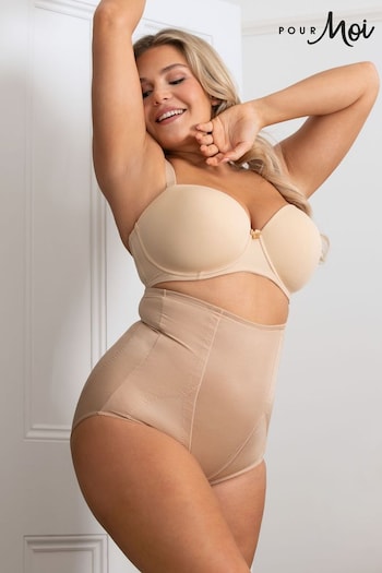 Pour Moi Nude Hourglass Shapewear Firm Tummy Control High Waist Knickers (189766) | £32