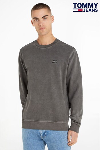 Tommy Jeans Badge Grey Sweatshirt (190048) | £85