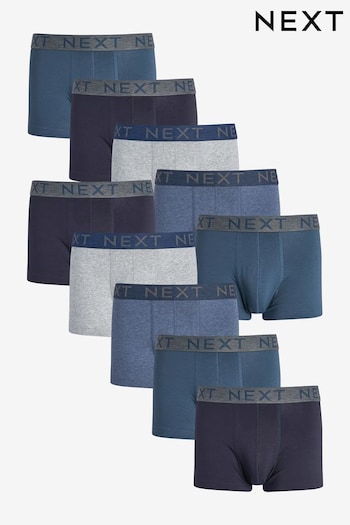Blue 10 pack Hipster Boxers (190106) | £52
