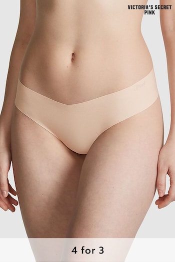 Victoria's Secret PINK Marzipan Nude Thong No Show Knickers (190145) | £9