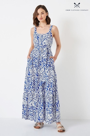 Crew Clothing Company Multi Blue Floral Print Sundress (190182) | £79