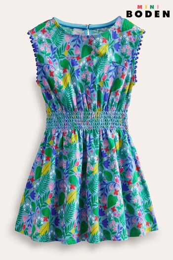 Boden Blue Printed Holiday Dress (190190) | £25 - £29