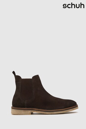Schuh Owen Chunky Brown Chelsea Boots (190553) | £65