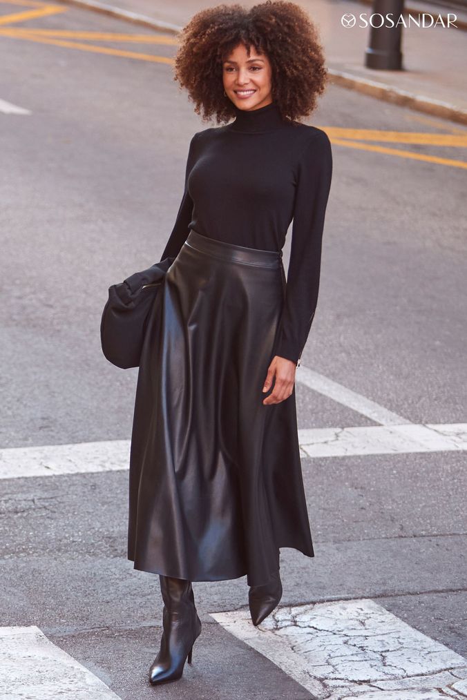 Next womens leather look skirts shop