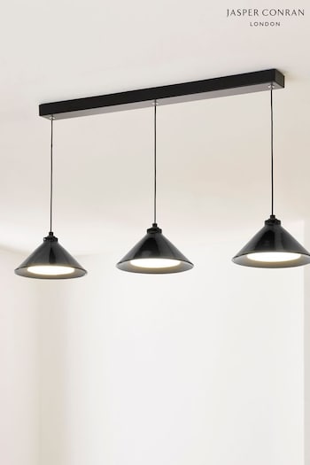 All Personalised Gifts Black 3 Light Triangle Pendant Ceiling Light With Diffuser (190746) | £170