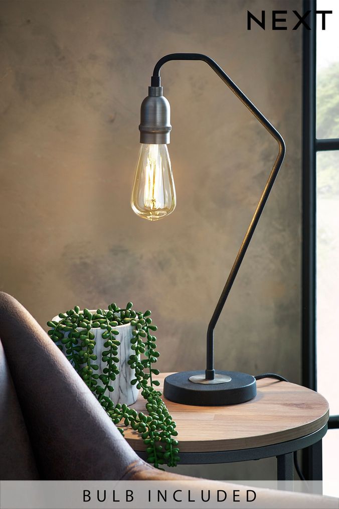 Black side table discount lamps