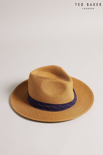 Ted Baker Hurrca Tan Brown Straw Hat (191060) | £45