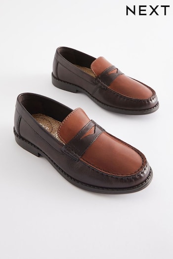 Tan Brown Smart Leather Loafers (191083) | £32 - £40