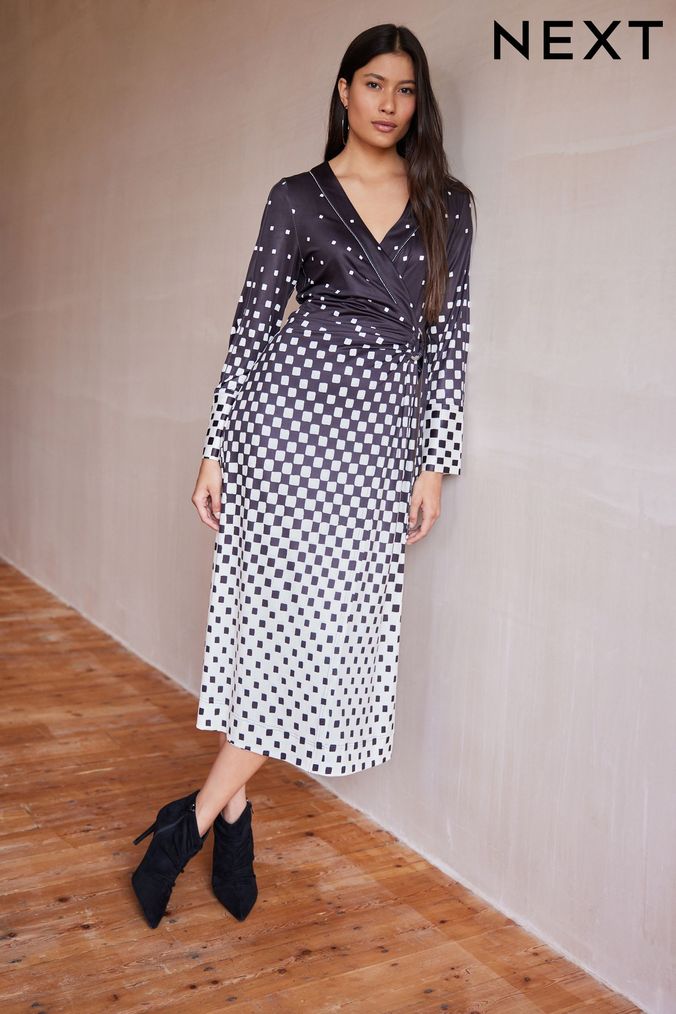 Tartan wrap top dress uk