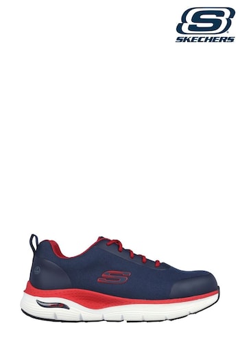 Skechers can Blue Work Arch Fit Ringstap Slip Resistant Mens Trainers (191141) | £99