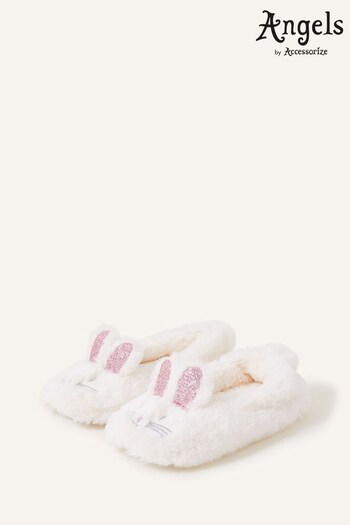 Angels by Accessorize Natural Bunny Ballerina Slippers (191545) | £14 - £15