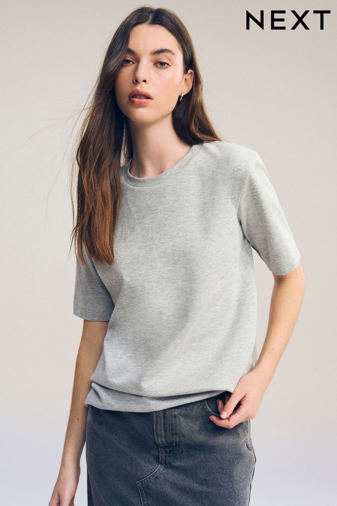Women s Grey T Shirts Charcoal Grey T Shirts Next UK